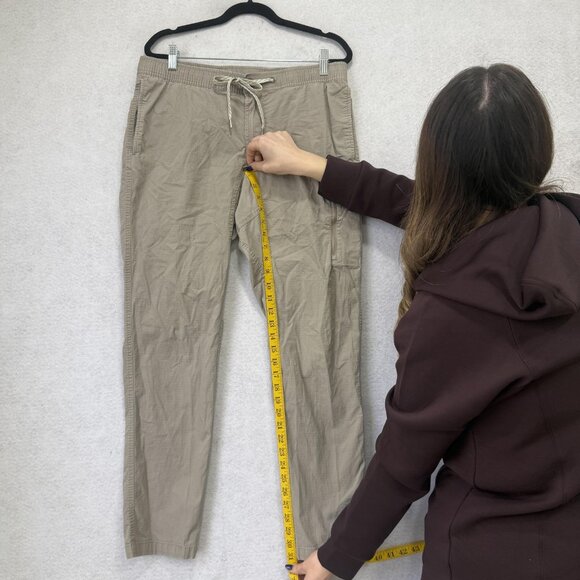 Vuori Pants Mens Large Tan Ripstop Drawstring Travel Jogger Lightweight Hiking - Picture 5 of 14